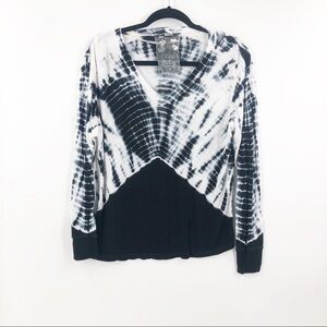 ✅ Young Fabulous‎ & Broke Black/White Tye Dye Top XS